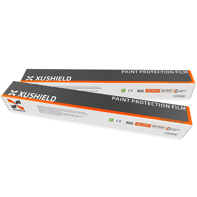 XUSHIELD 8.5mil Hoog glanzende hydrofobie hoge kwaliteit Anti-Kratten Warmte reparatie Duidelijke TPU Auto Verf Beschermingsfilm