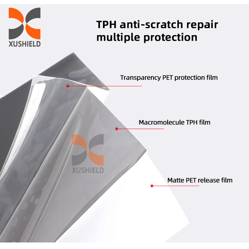 XUSHIELD Hoogwaardige TPH TPU auto koplamp Tint Film Licht Zwarte rook Zwarte staart Licht koplamp Tint Film