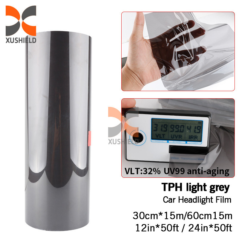 XUSHIELD Hoogwaardige TPH TPU auto koplamp Tint Film Licht Zwarte rook Zwarte staart Licht koplamp Tint Film
