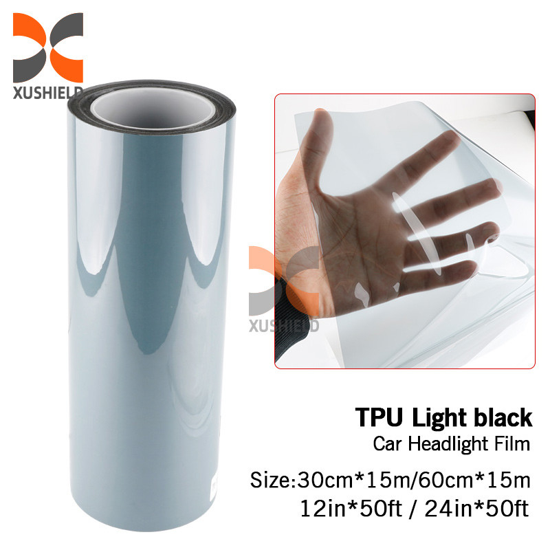 XUSHIELD Hoogwaardige TPH TPU auto koplamp Tint Film Licht Zwarte rook Zwarte staart Licht koplamp Tint Film