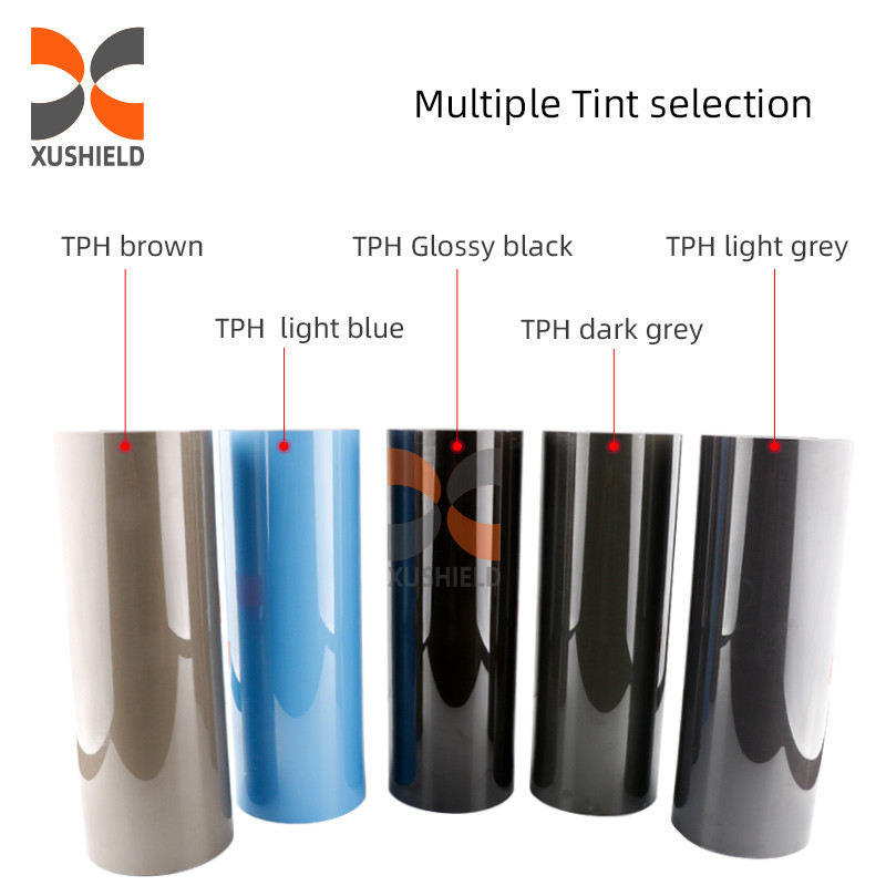 Tpu Voertuig Voertuig koplamp Film Ppf Donker licht grijs Zwart 0,3m*15m Anti Scracth