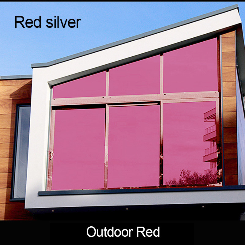 Zelfklevende gebouwglasfolie voor woningruit tinting gebouwruit isolatie zonnefolie eenrichtingsverzorging zwart tint