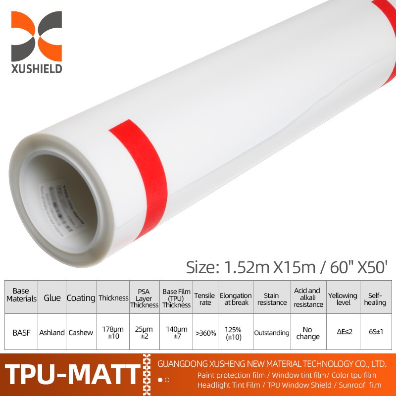 Tpu 1,52m*15m Transparent Ppf Verfbeschermingsfilm Voor Auto Ppf Film