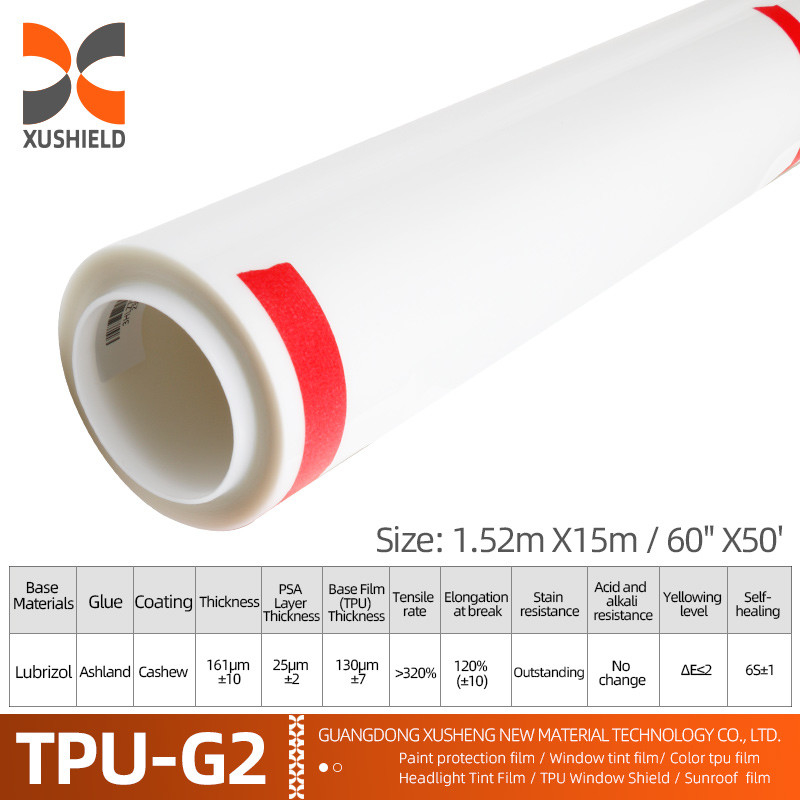 Tpu 1,52m*15m Transparent Ppf Verfbeschermingsfilm Voor Auto Ppf Film