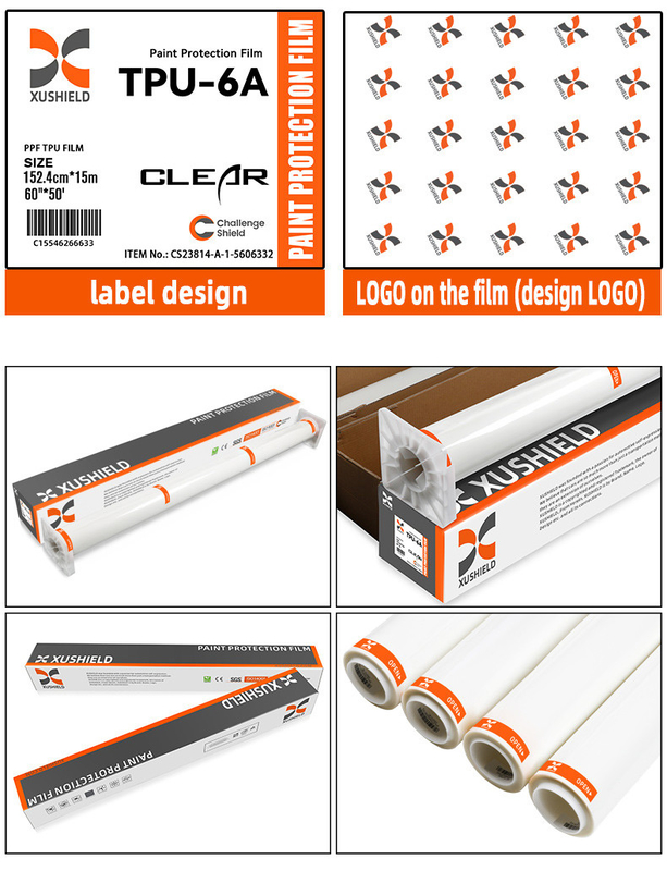 Tpu 1,52m*15m Transparent Ppf Verfbeschermingsfilm Voor Auto Ppf Film