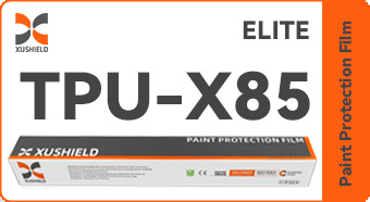 XUSHIELD 8.5mil Hoog glanzende hydrofobie hoge kwaliteit Anti-Kratten Warmte reparatie Duidelijke TPU Auto Verf Beschermingsfilm
