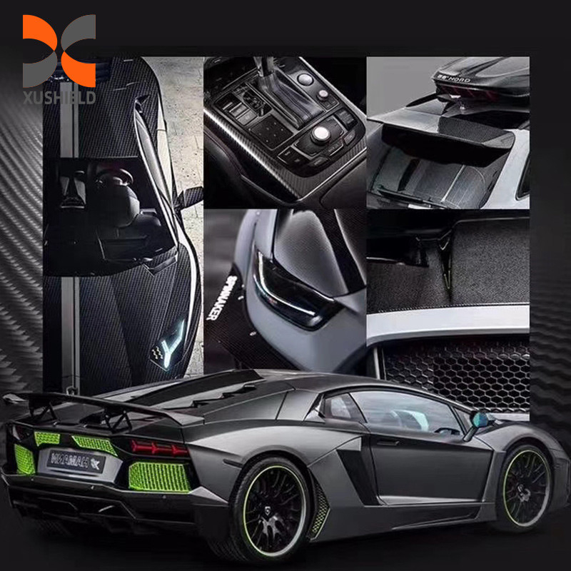 TPU Carbon fiber Auto ppf proteccion koplamp tpu film auto verf beschermfilm tph pro gekleurde mat ppf zelfgenezing