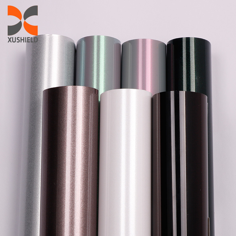 TPU GT zilver 1.52*17m Super Glossy Auto wrap Anti-Scratch Zelfherstellende Transparante Verf TPU PPF Beschermingsfilm Roll Car Beschermingsfilm