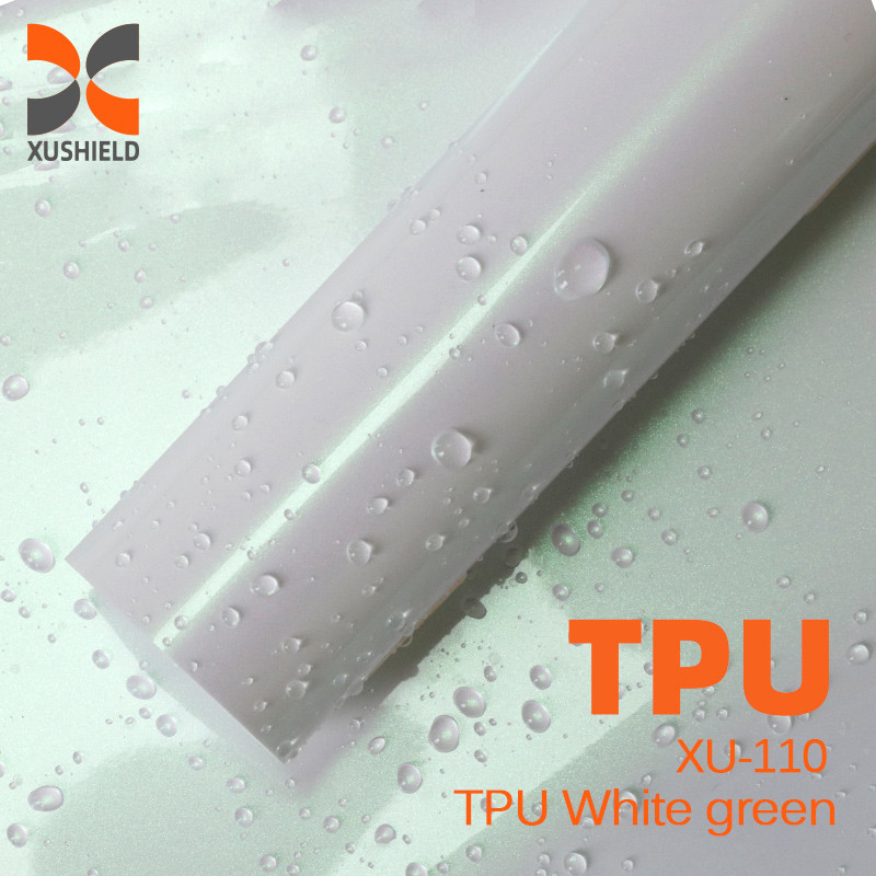TPU Wit groen 1,52m*15m groen oranje grijs warmte zelfherstellend tpu PPF kleurverandering ppf auto anti-krab verf auto oppervlaktebeschermingsfilm