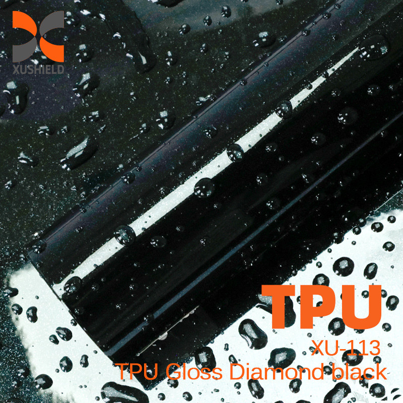 TPU Gloss Diamant zwart 5 Jaar Garantie 6 Mil Hoogwaardige Gloss Mat PPF TPU Zelfgenezende Auto Verf Beschermingsfilm