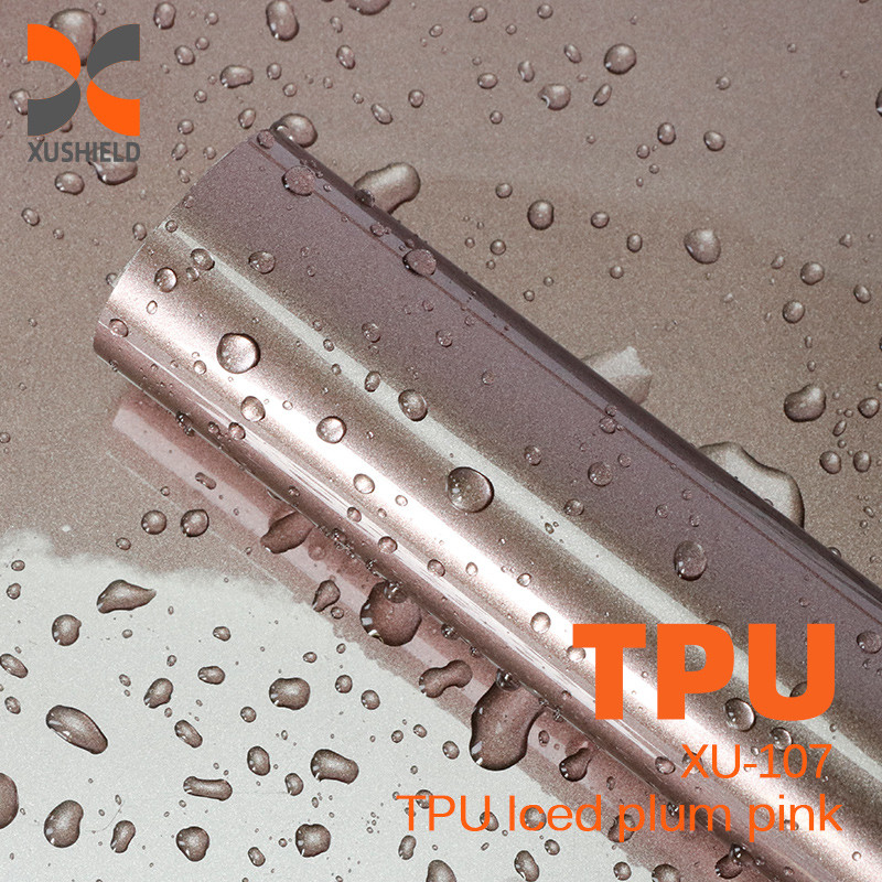 TPU Iced Plum Pink PPF 5 jaar garantie Anti-geel zelfherstellend 1.52*17m TPU autoverf beschermfilm