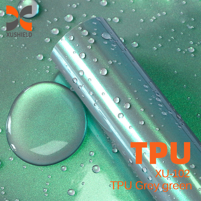 TPU Grijs groen Hoogwaardige TPU PPF Film Anti Scratch zelfherstellend PPF TPH Glanzend Duidelijk Car Body PPF Verfbeschermingsfilm voor autoverf