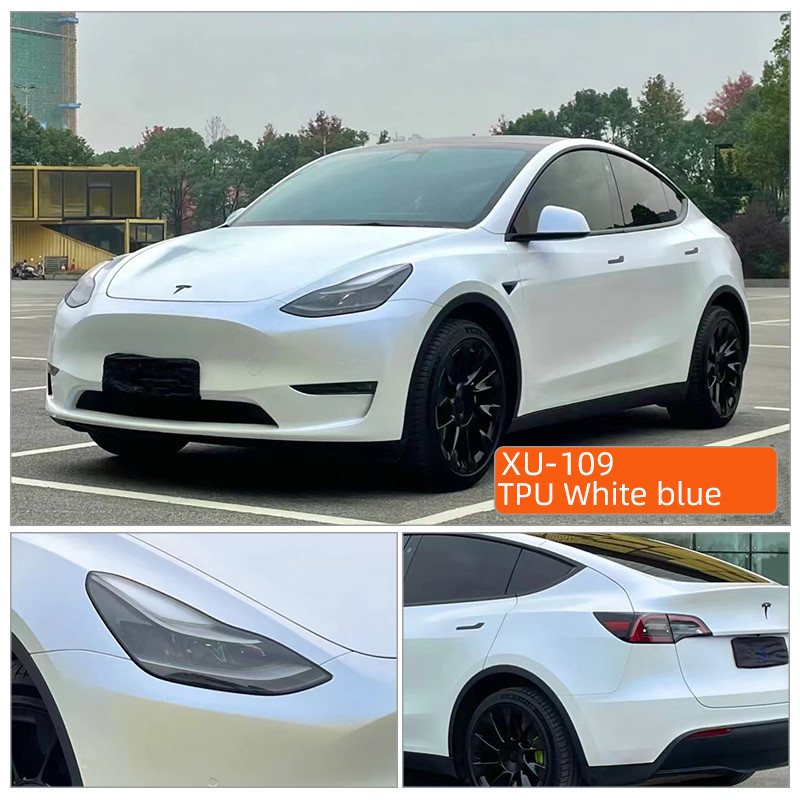 TPU Wit blauw Anti-Kratten Duidelijk ppf Zelfreparatie rollen lichaam Auto Wrap Transparante Body Film leverancier 15m ppf Tpu Verf Beschermingsfilm