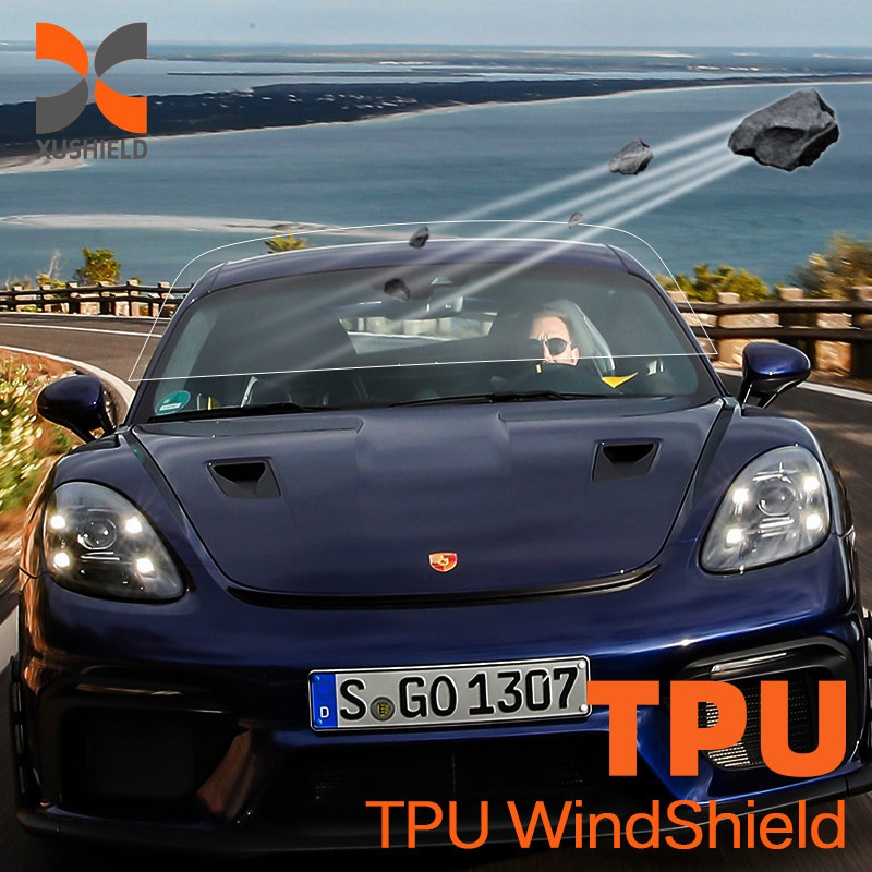 TPU Anti-Scratch UV-bescherming Autoverzekering Voorruit Bescherming Film Zandproof 7.5mil Auto Voorruit Film