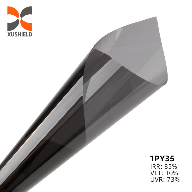 1.52*30m UV PROOf Car Security 1 laag Carbon Roll Automotive Glass Window Zonne tint film
