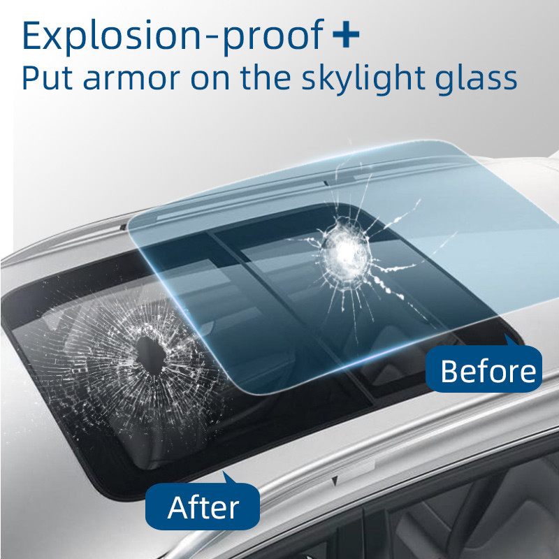 99% hitteafstoting UV-blokkerend licht Blauwe auto zonnescherm raamfilm TPU Panorama dakraam beschermfilm