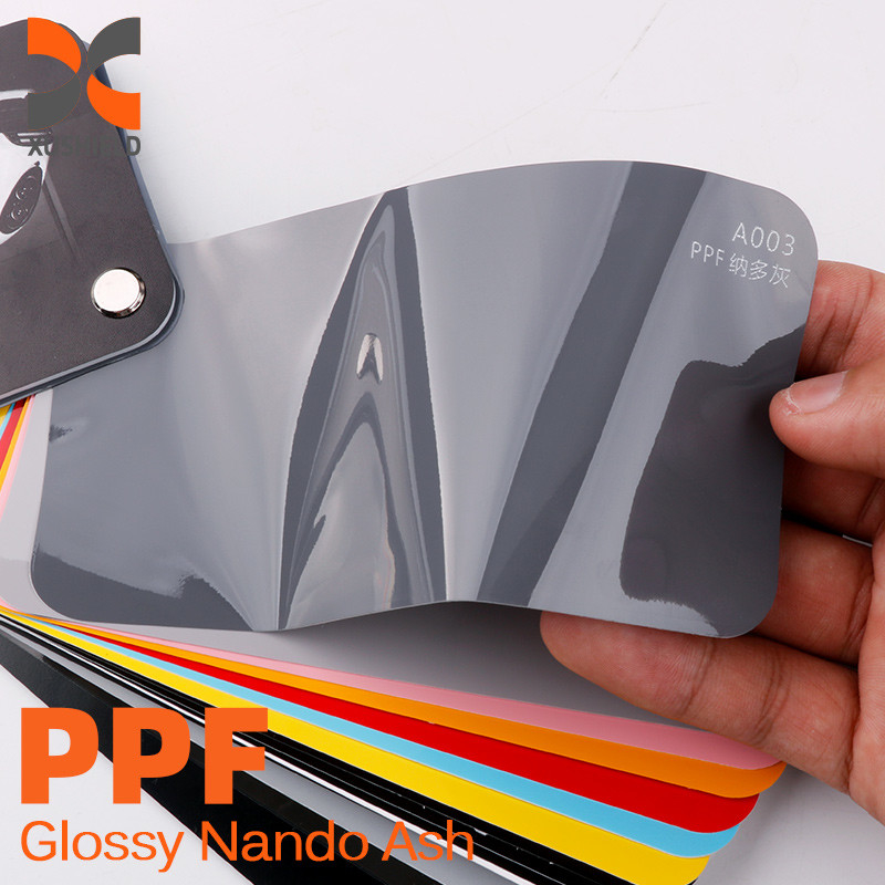 XUSHIELD filmfabriek zelfherstellende ppf tpu verfbeschermingsfilm nano gecoat niet geel TPU tph PPF Glanzend Rood